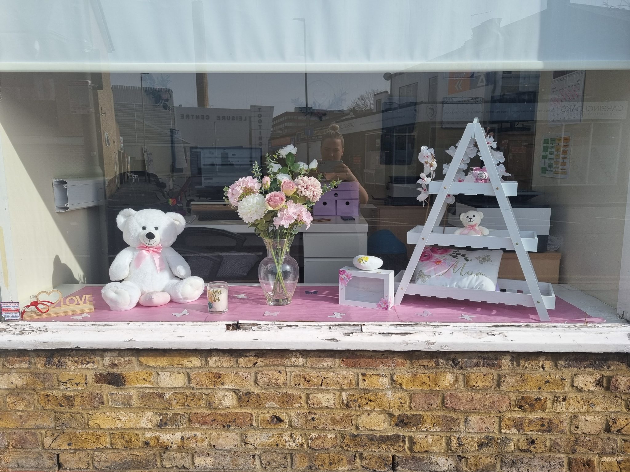 Mothers’ Day Window Display Gillman Funeral Service